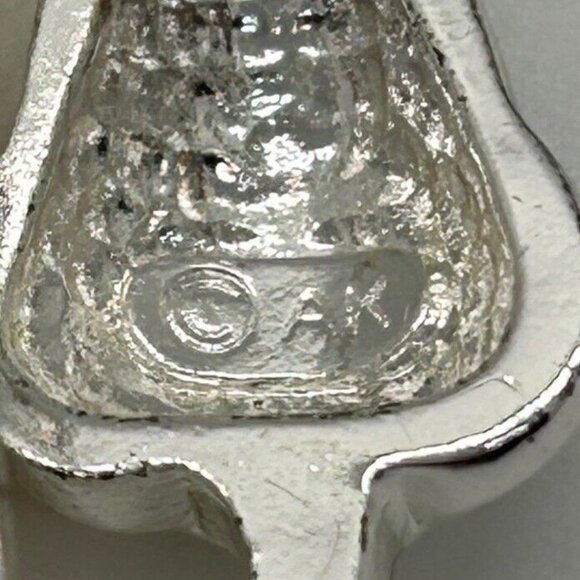 Anne Klein II Vintage Gold & Silver Cat Brooch Pin With Rhinestone Accents - Picture 7 of 8